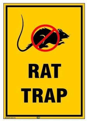 Mr. SAFE Rat Trap In Hard Plastic Laminated A2 (18 inch X 24 inch ...