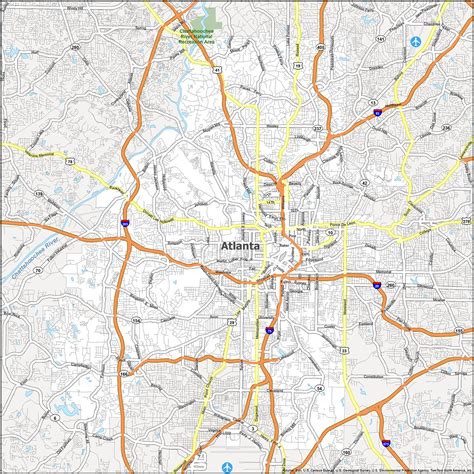 Atlanta Zip Code Map - GIS Geography
