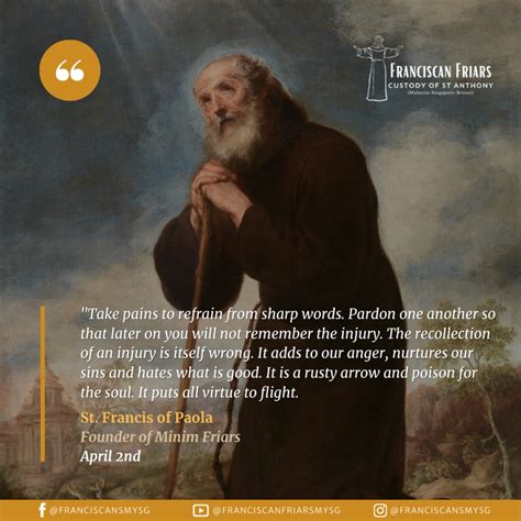 Saint Francis of Paola (1416-1507) - Franciscan Friars - Custody of St ...