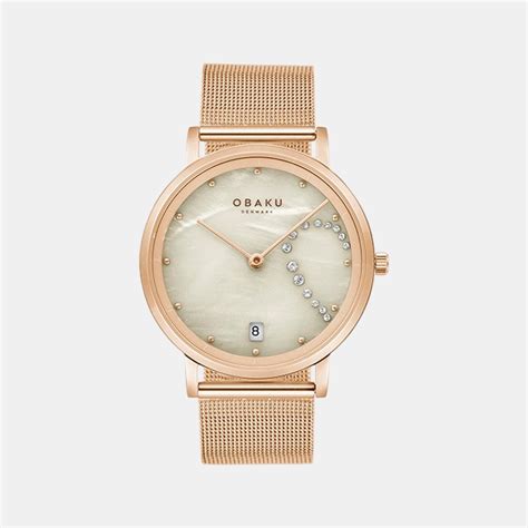 Obaku Brink Women Grey Stainless Steel Watch V248LHVJMV – Just In Time