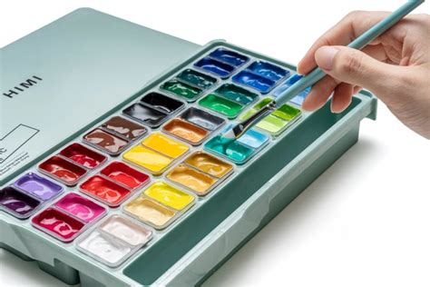 HIMI - Twin Cup Jelly Acrylic Paint Kit (50 Pcs) - MIYA HIMI