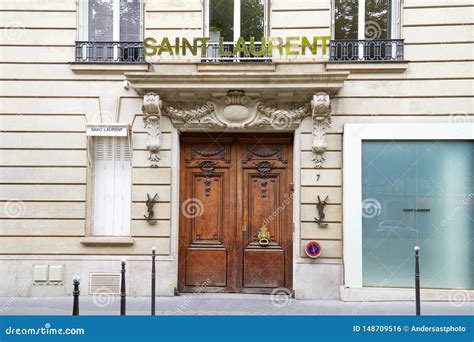 Yves Saint Laurent Office Building in Avenue George V in Paris, France Editorial Photo - Image ...