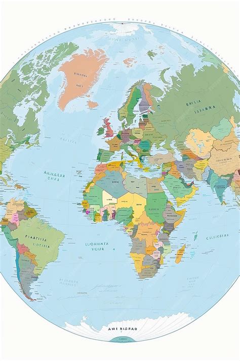 Detailed World Map with Countries 的图像结果