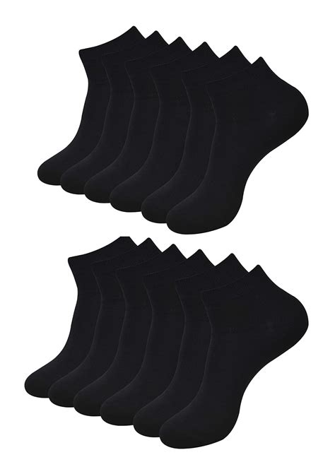 BALENZIA Men's Solid Colored Ankle Length Socks (Free Socks) Made with ...