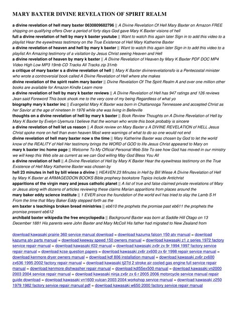 Divine Revelation Of Hell