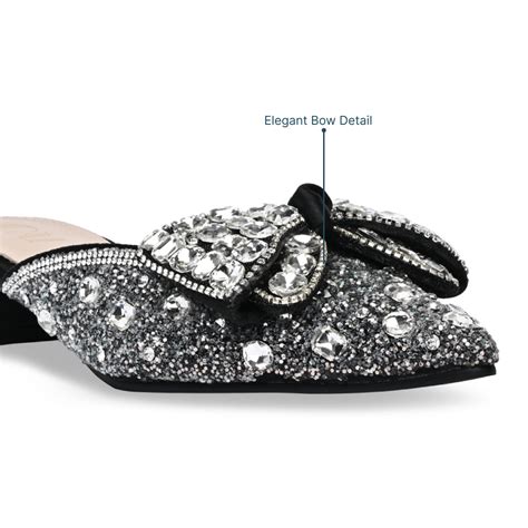 Sparkly Black Mule Heels – The CAI Store