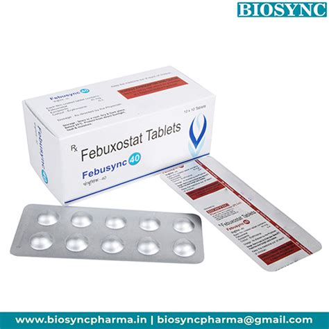 Febusync 40 - Febuxostat Tablets - Biosync Pharmaceuticals Pvt Ltd
