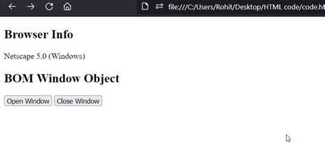 Image result for Browser Object Model in JavaScript