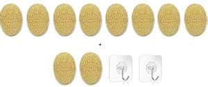RIGOUR CRAFTS Oval Body Scrubber For Bathing Women And Men (Pack of 8+2 ...