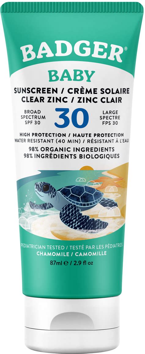 Badger Balm Chamomile Baby Sunscreen Cream SPF 30, 87 ml - Ecco-Verde ...