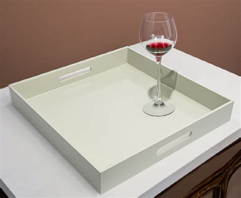 Transform Your Space with the Elegant Sand Lacquer Tray from UTILITIES ...