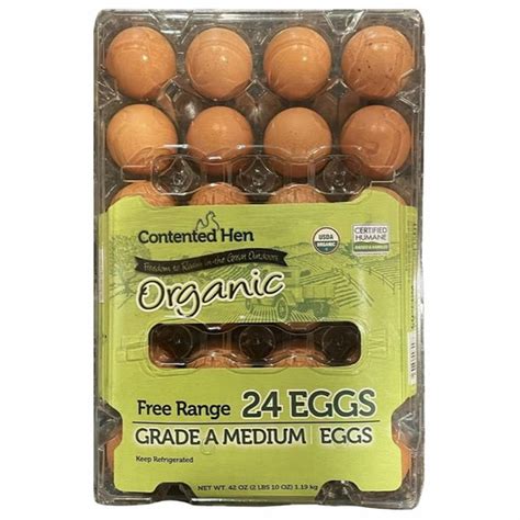 Contented Hen Grade A Organic Free Range Eggs (24 ct) Delivery or ...