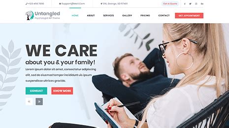 Free Rehabilitation WordPress Theme For Rehabilitation Center.