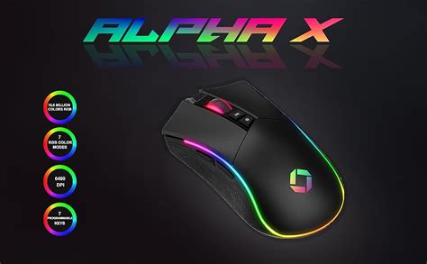 Amazon.in: Buy CHIPTRONEX Alpha X RGB Wired Gaming Mouse 6400 DPI 7 ...