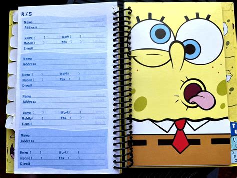 SPONGEBOB SQUAREPANTS VINTAGE 2005 Address Book NICKELODEON NEW ...