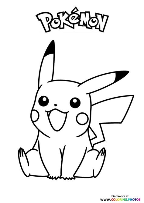 Pokemon Pikachu Coloring Pages