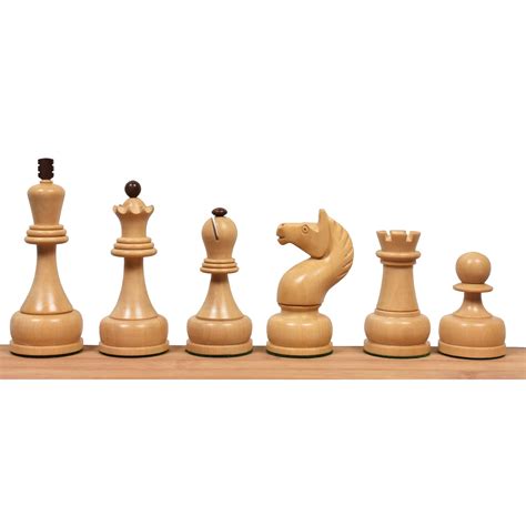 1960's Soviet Championship Tal Chess Pieces- Golden Rosewood - 4" King