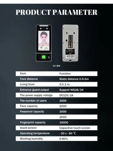 Avtech Face Based Biomatric - AV-1100 Pro AI Visible Light Face ...