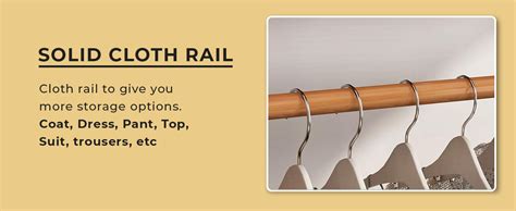 Naayaab Craft Bamboo Coat Rack, Multifunctional Cloth Stand with Rack ...