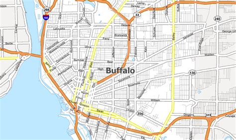 Map of Buffalo, New York - GIS Geography