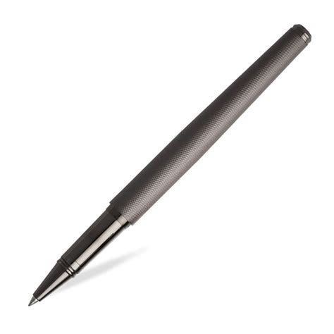 Hugo Boss Sash Diamond Pattern Roller Ball Pen, Textured Black – Makoba