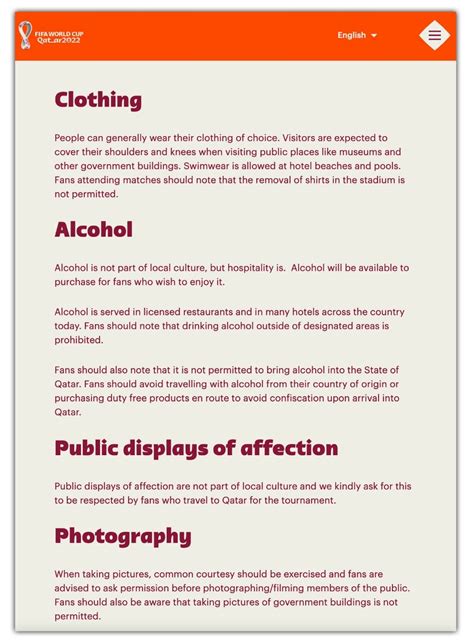 Fact Check: No alcohol, homosexuality? Conservative guidelines for FIFA ...