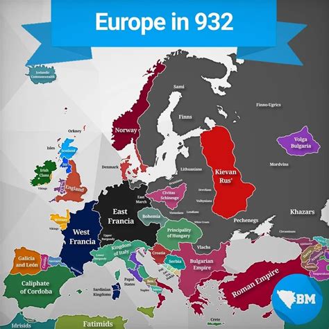 Europe, 9th century Map by Kzvasilski on DeviantArt