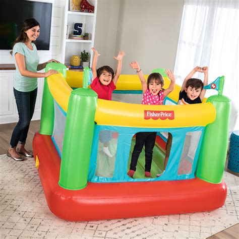 Fisher-Price Bouncesational Bounce House with Built-in Pump - Walmart ...