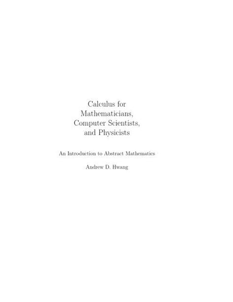 Image result for Calculus Computer Science Book