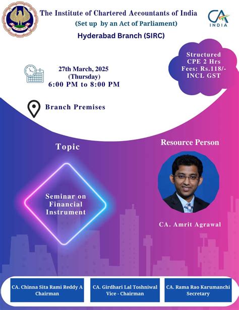 Events - Hyderabad Branch of SIRC of ICAI