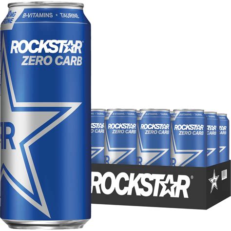 Rockstar Zero Carb Energy Drink, Sugar-Free, Watermelon Flavor, 16 fl ...