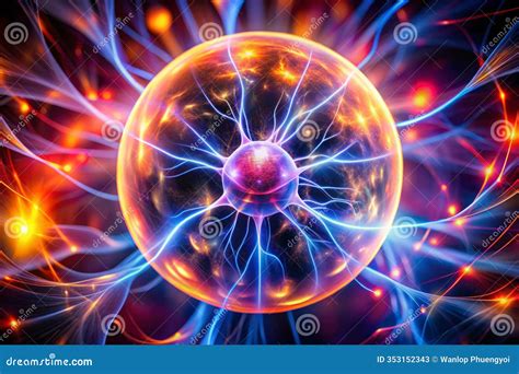 Atomic Fusion Witness the Dynamic Plasma Dance of Stellar Energy Stock Illustration ...