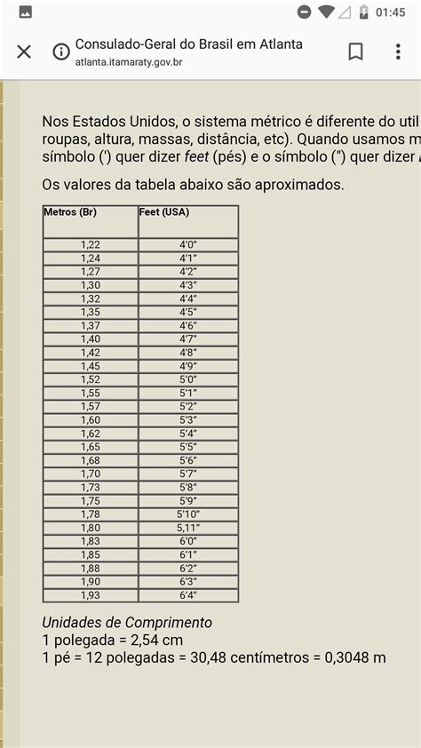 Height in English