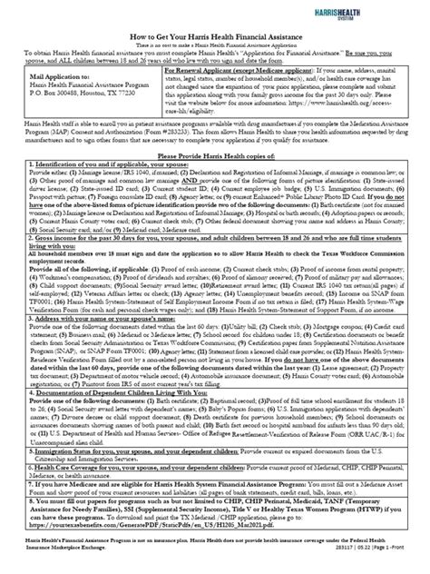 Harris County Gold Card Application For Self or UnEmployed | PDF | Race ...