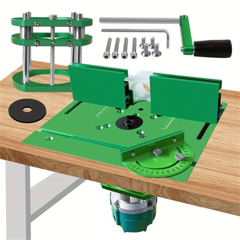 Aluminum alloy router lift kit router table inset plate 240x200mm ...