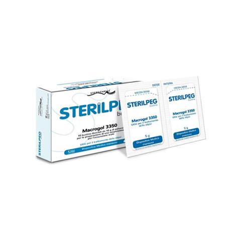 Sterilfarma® Sterilpeg® Macrogol 3350 Food Supplement 10 Sachets of 5g