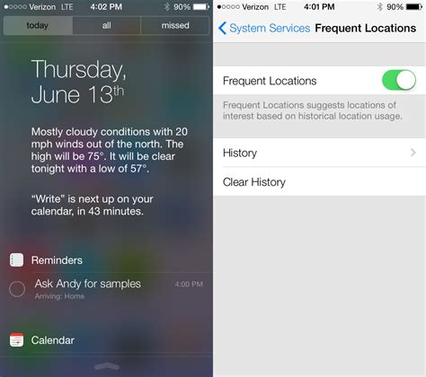 Image result for iOS Notification Center