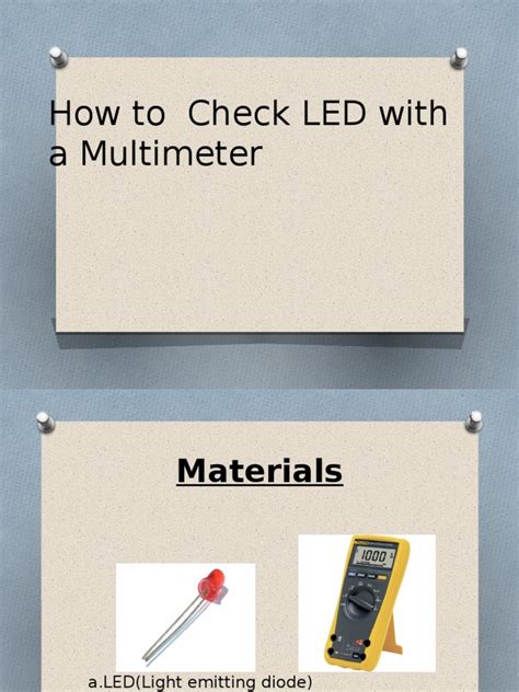 Image result for How to Check LED Light Using Multimeter