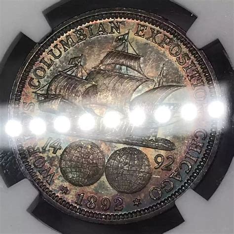 1892 World's Columbian Exposition Commemorative Half Dollar NGC MS-65 ...