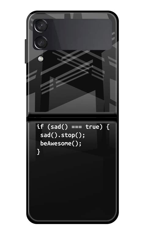Buy Now Life Motto Code Glass Case for Samsung Galaxy Z Flip3 Online ...