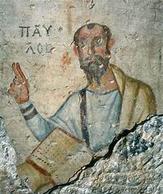 oldest known image of st pauls 2 st detail of paul on 5th 6th century fresco at the grotto of oldest known image of st pauls 2 st detail of paul on 5th 6th century fresco at the grotto of