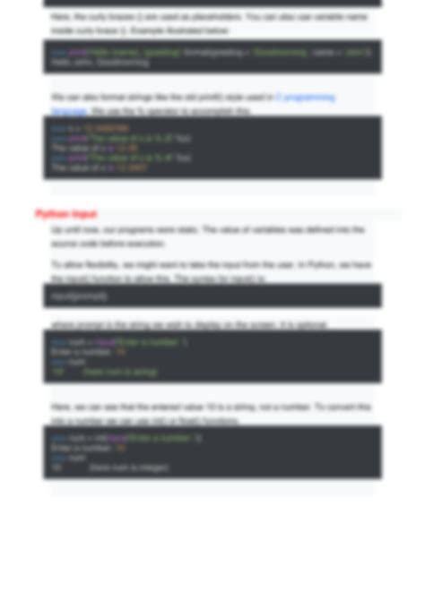 Input and Output Functions in Python 的图像结果