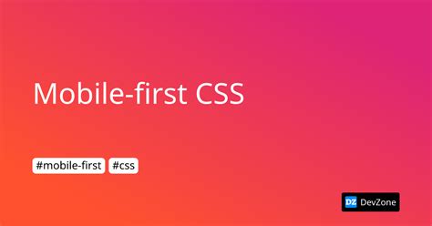 HTML CSS Mobile-First 的图像结果