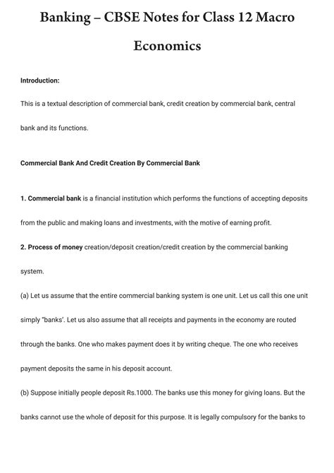 Image result for Banking Class 12 Notes