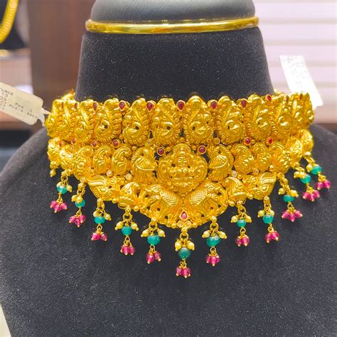SOUTH INDIA 32.703gms NECKLACE 22K Yellow Gold – BangaruRani