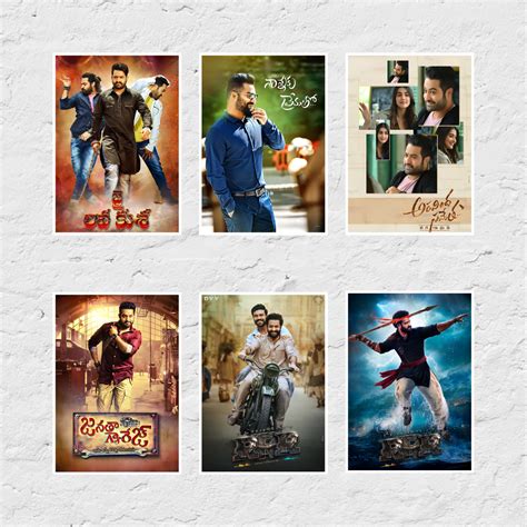 Jr NTR ALL Movie Posters (Pack of 34 Jr NTR Movie Posters) Available i ...