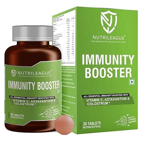 Buy Nutrileague Immunity Booster Tablets | Colostrum, Vitamin C, Amla ...