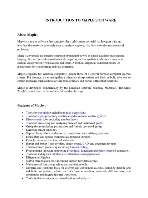 Introduction to Maple 的图像结果