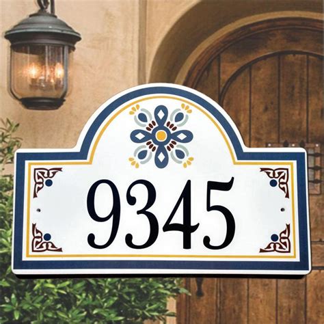 Porcelain Address Plaques - House Number Signs - Beach - Spanish ...