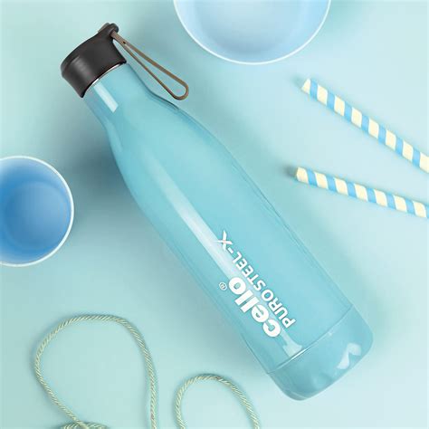 Buy Cello Puro Steel-X Neo 900 |Cold Water Bottle with Inner Steel and ...